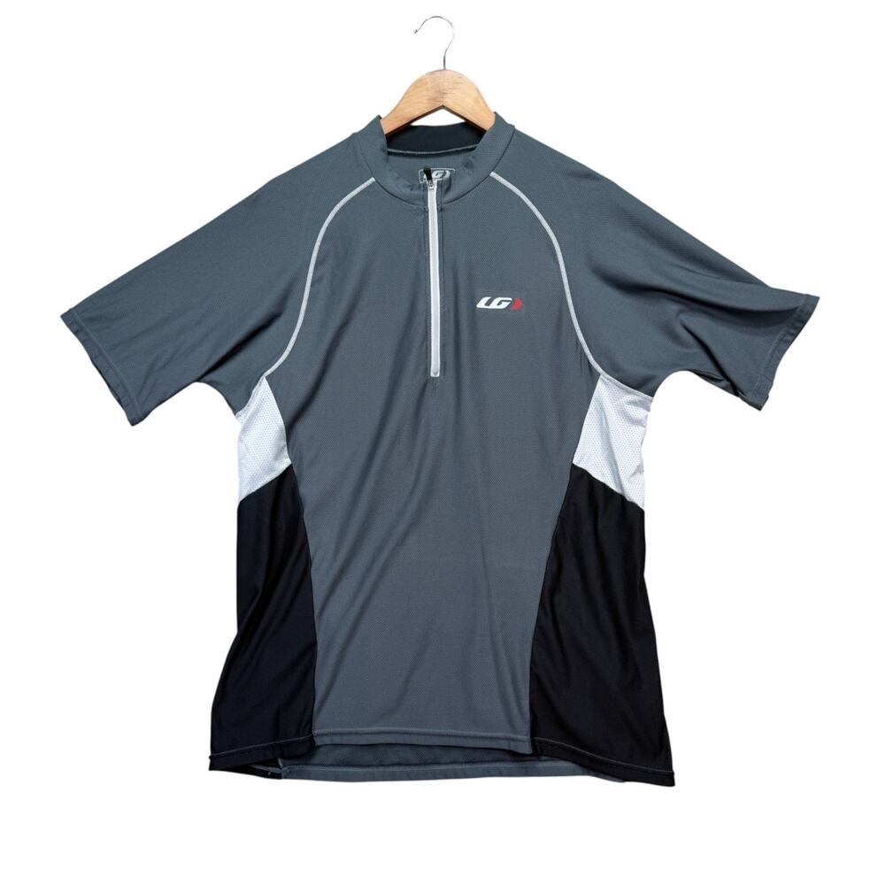 LG Louis Garneau Gray Jersey Road Bike Bicycles Sprint Tour Cycling Men's L